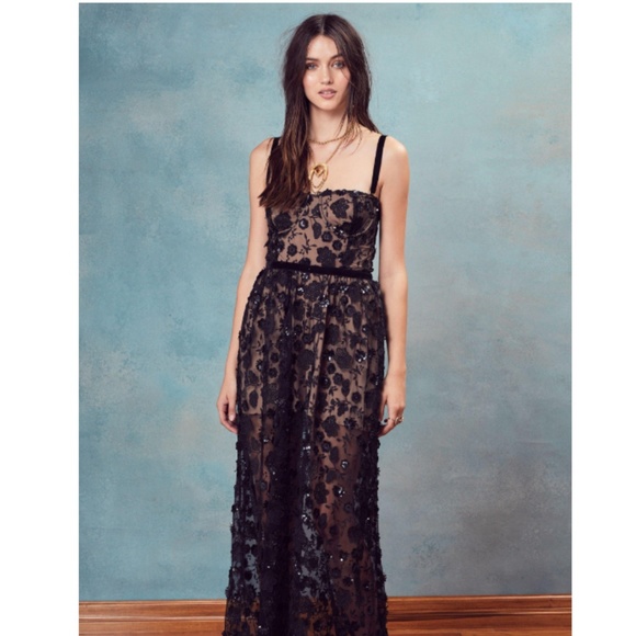 For Love & Lemons Beatrice Strappy Maxi Dress - Picture 3 of 4
